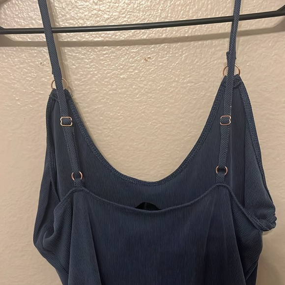 Blue ribbed body suit - Picture 4 of 5